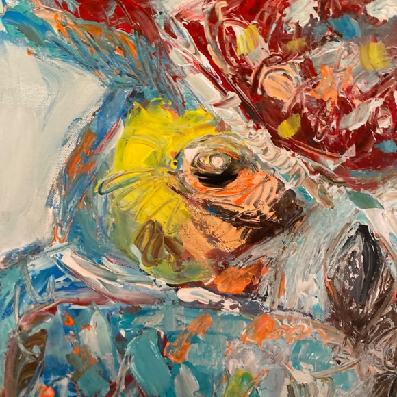 Original painting on canvas by  DorotaKormienkoArt 24x24x1inch - Picture 6 of 8